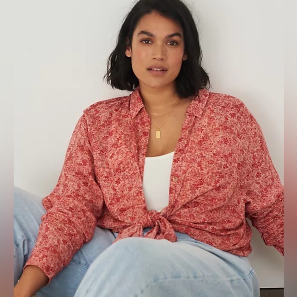 Gorgeous vintage Anthropologie floral loose fit top